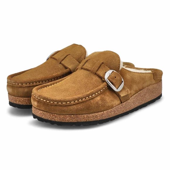 Birkenstock Shoes - Birkenstock $170 Buckley Shearling Suede Tea Eu Sz 42N US 11 NIB!